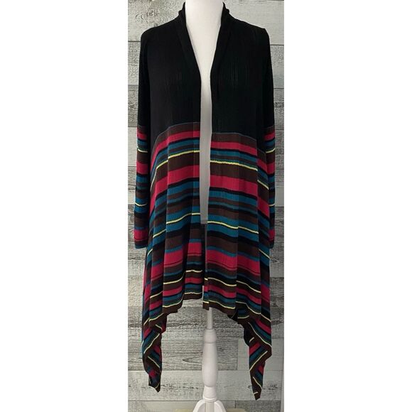 Jones New York Sweaters - Jones New York Womens Size S/M Cardigan Knit Open-Front Sweater Waterfall Draped